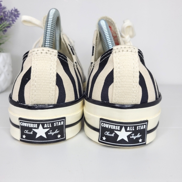 Converse All Star Chuck Taylor 70 Low Archival Zebra Print Retro New - Picture 4 of 7